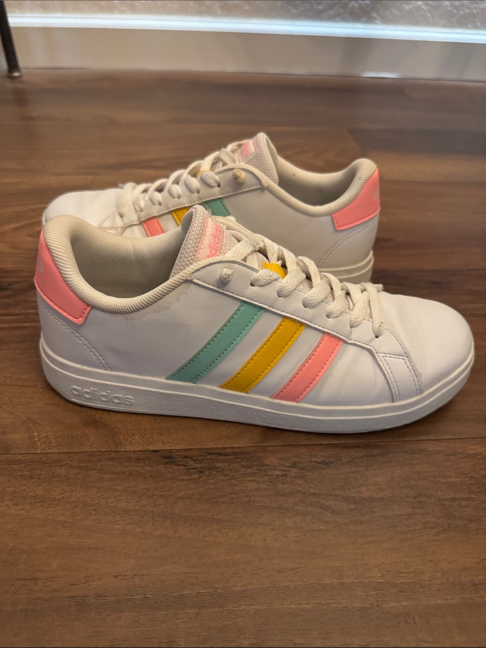 adidas White Low-Top Sneakers